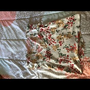 White floral blouse